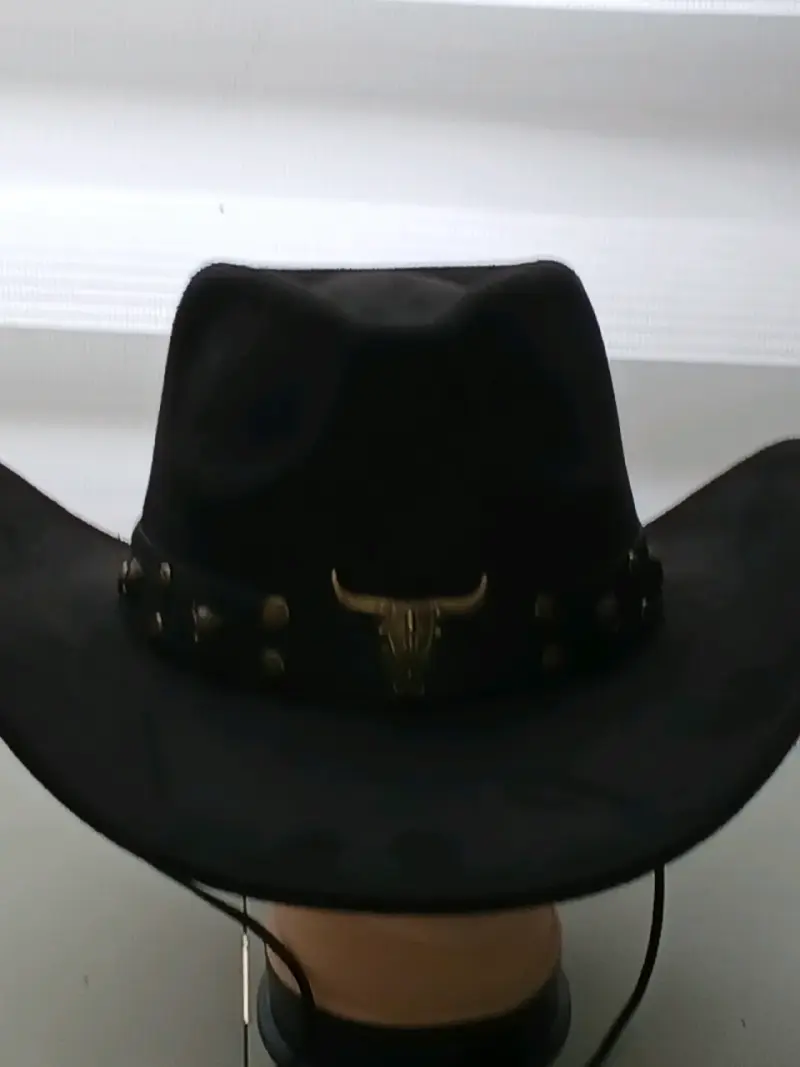 Sombrero vaquero negro y marrón mas colores envio - 2