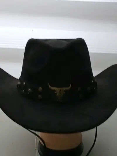 Sombrero vaquero  negro y marrón mas colores envio - miniatura 2