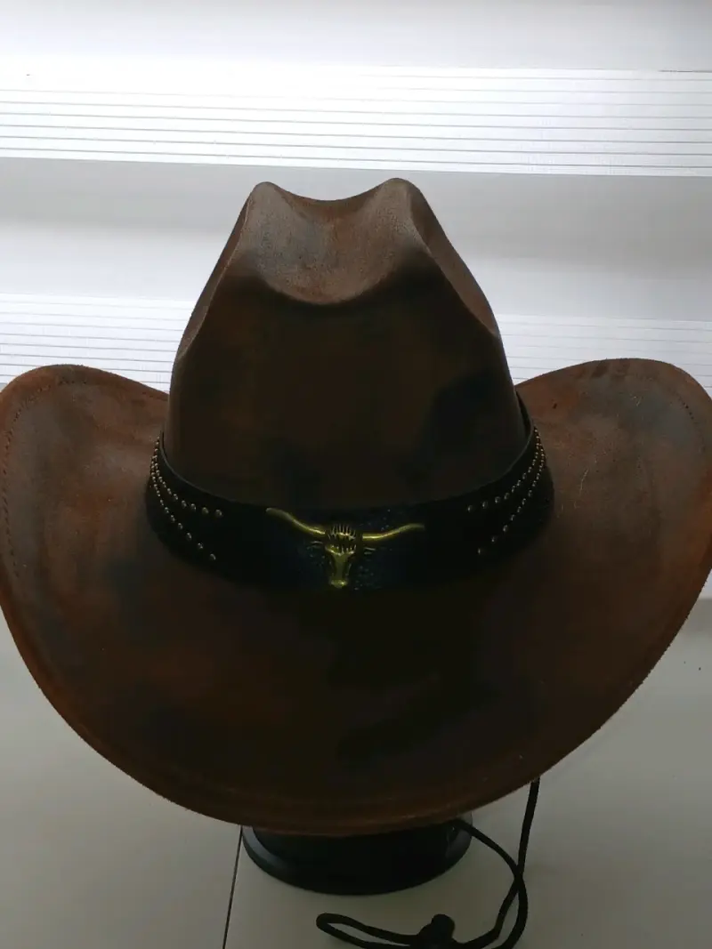 Sombrero vaquero negro y marrón mas colores envio - 3
