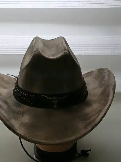 Sombrero vaquero  negro y marrón mas colores envio - miniatura 4