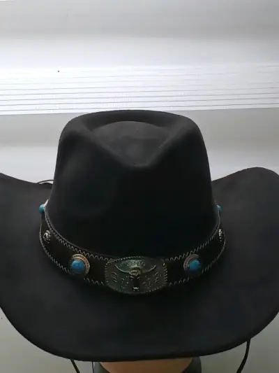 Sombrero vaquero  negro y marrón mas colores envio - miniatura 5
