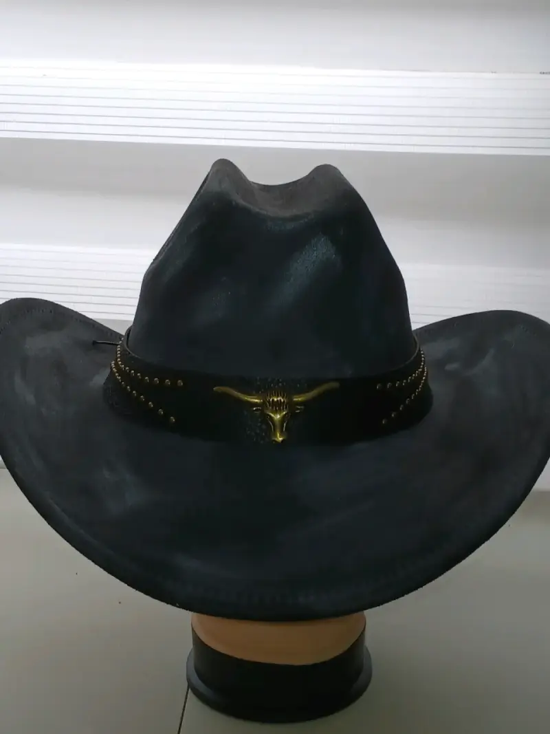 Sombrero vaquero negro y marrón mas colores envio - 6