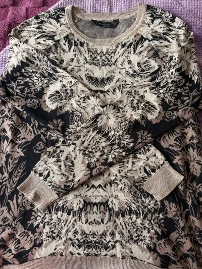Abrigo de piel sintética gris H&M para mujer - miniatura 4