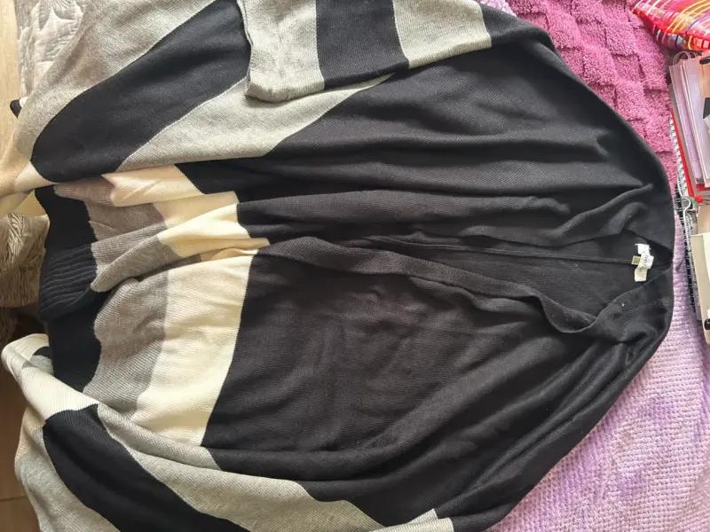 Abrigo de piel sintética gris H&M para mujer - 6