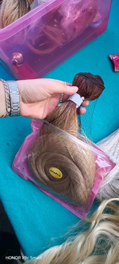Extensiones de cabello natural Gladys rubias - miniatura 1