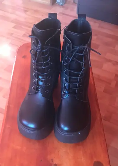 Botines negros con plataforma - miniatura 4