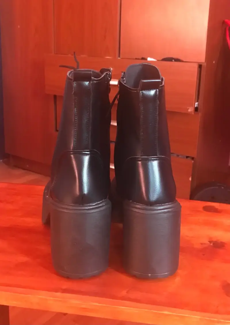 Botines negros con plataforma - 5