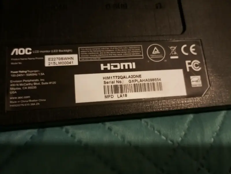 Monitor LED AOC 21.5 pulgadas con soporte - 3