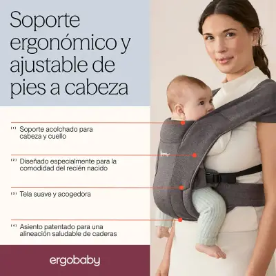 Portabebés ergonómico ajustable Ergobaby - miniatura 1