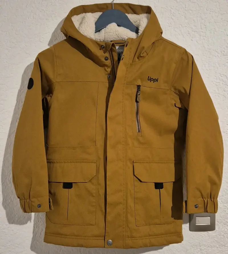 Parka para niños Lippí color mostaza