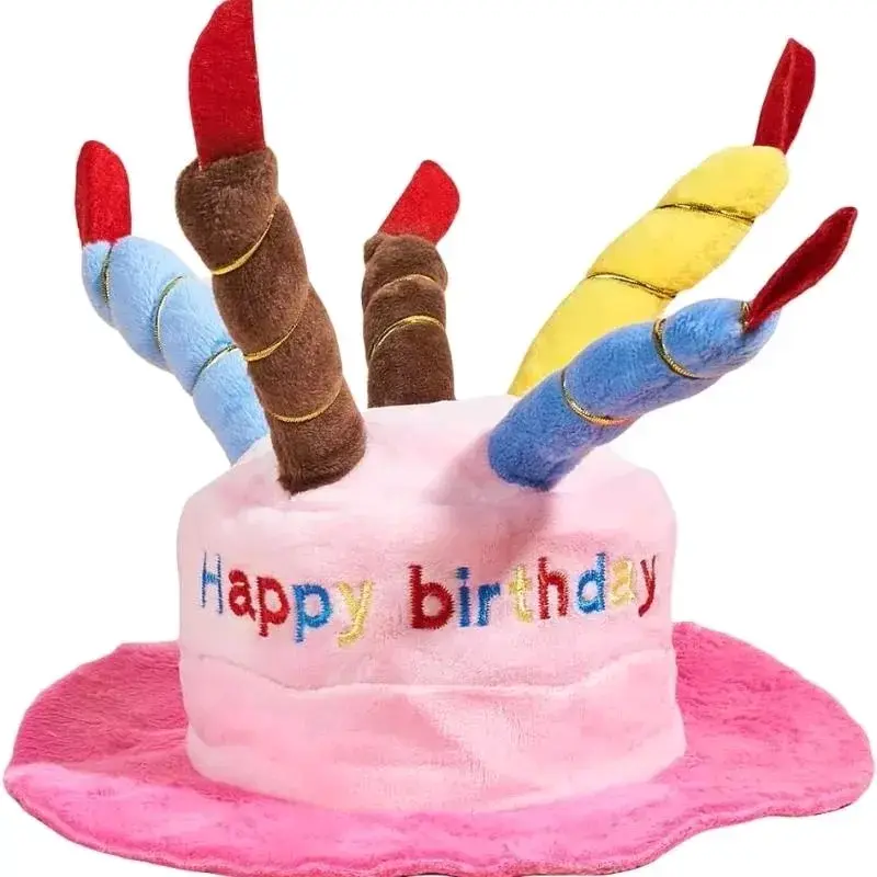 Sombrero de cumpleaños para mascotas con velas - 5