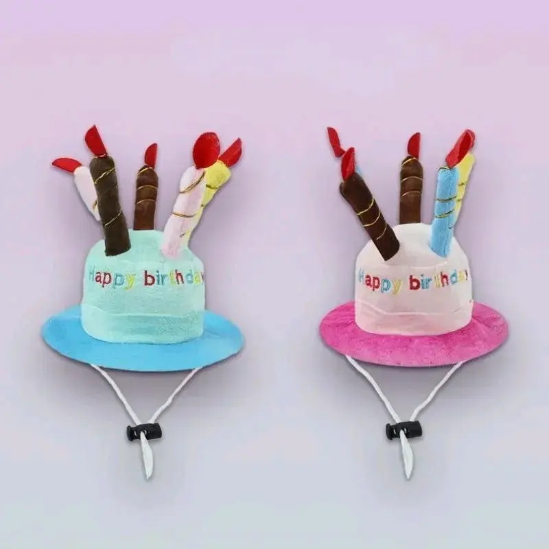 Sombrero de cumpleaños para mascotas con velas - 6