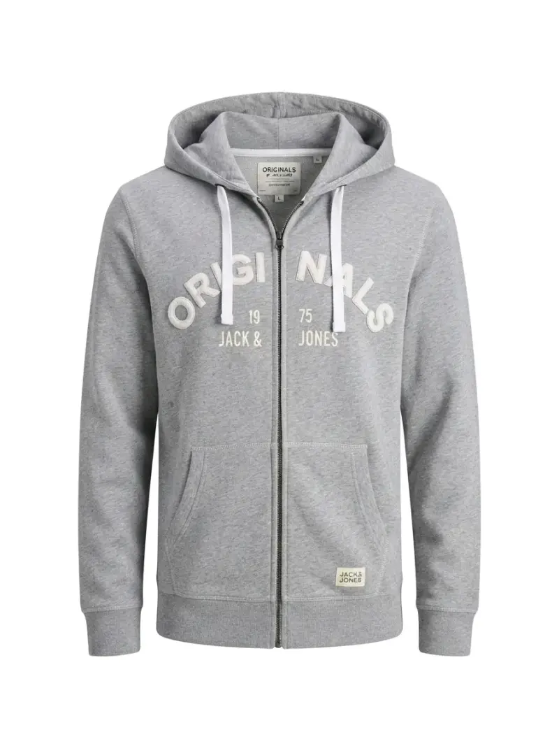 Polerón gris con capucha Jack & Jones Originals