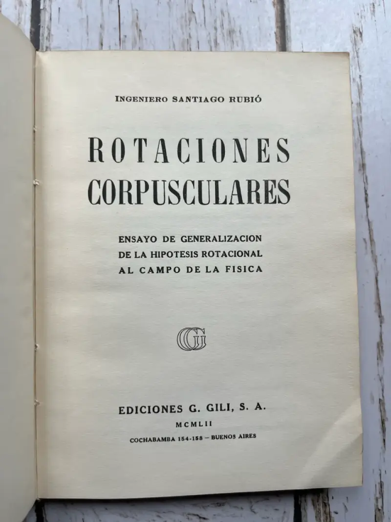 Libro Rotaciones Corpusculares de Santiago Rubió - 3