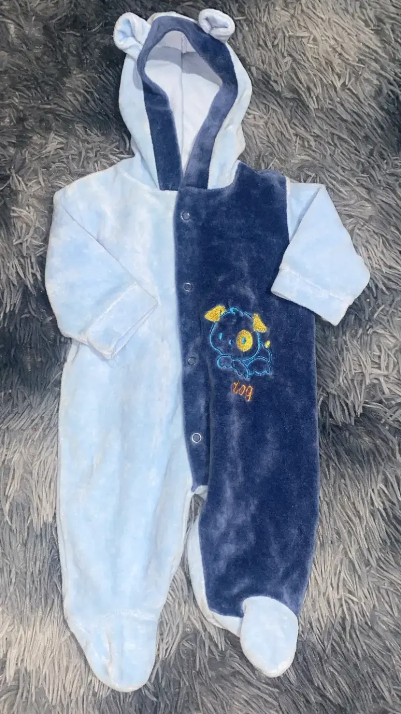 Conjunto de ropa para bebé con capucha y diseño divertido - 2