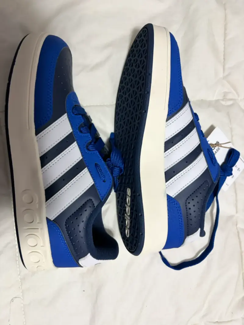 Zapatillas deportivas Adidas azul y blanco - 3
