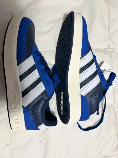 Zapatillas deportivas Adidas azul y blanco - miniatura 3