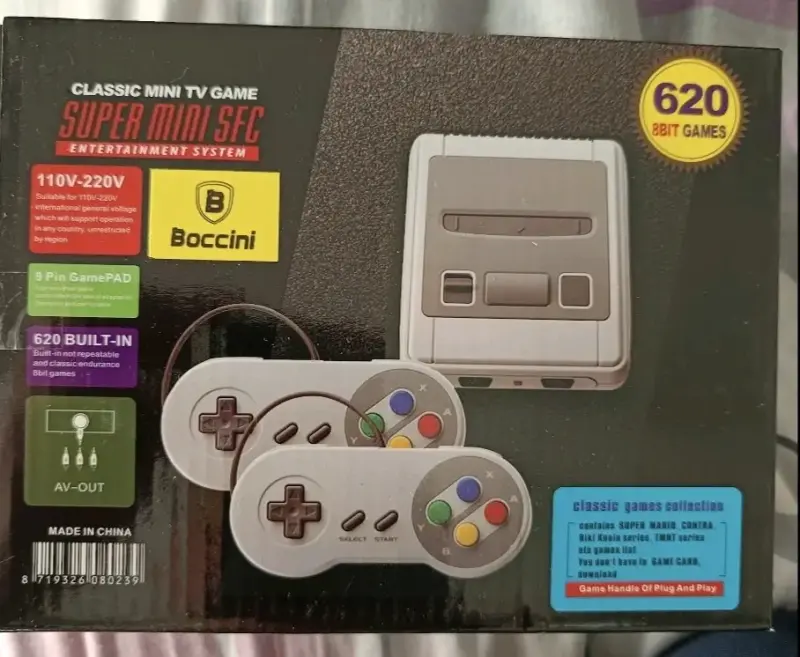 Consola Retro Boccini Super Mini SFC con 620 Juegos