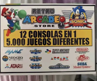 Consola Retro Arcade 12 en 1 con 5000 Juegos - miniatura 1