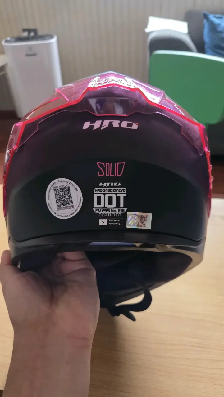 Casco de moto HRO con visor polarizado - 2