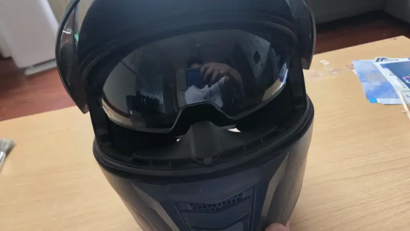 Casco de moto HRO con visor polarizado - 3