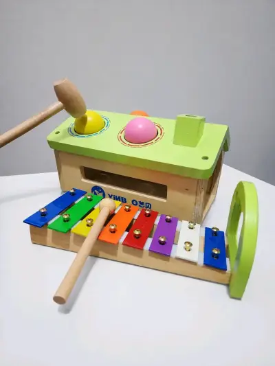 Juguete de madera con xilófono para niños - miniatura 2
