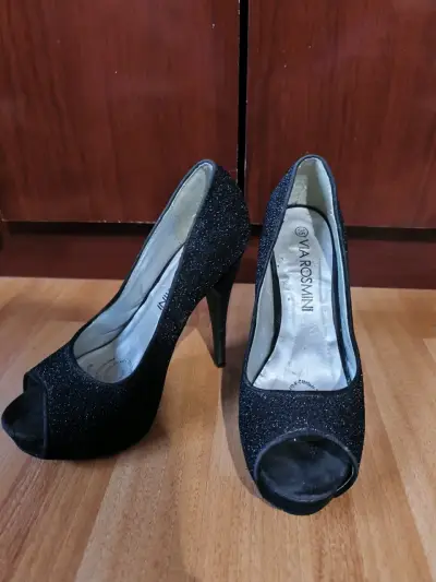 Zapatos de fiesta Via Rosmini  brillo y platafor - miniatura 2