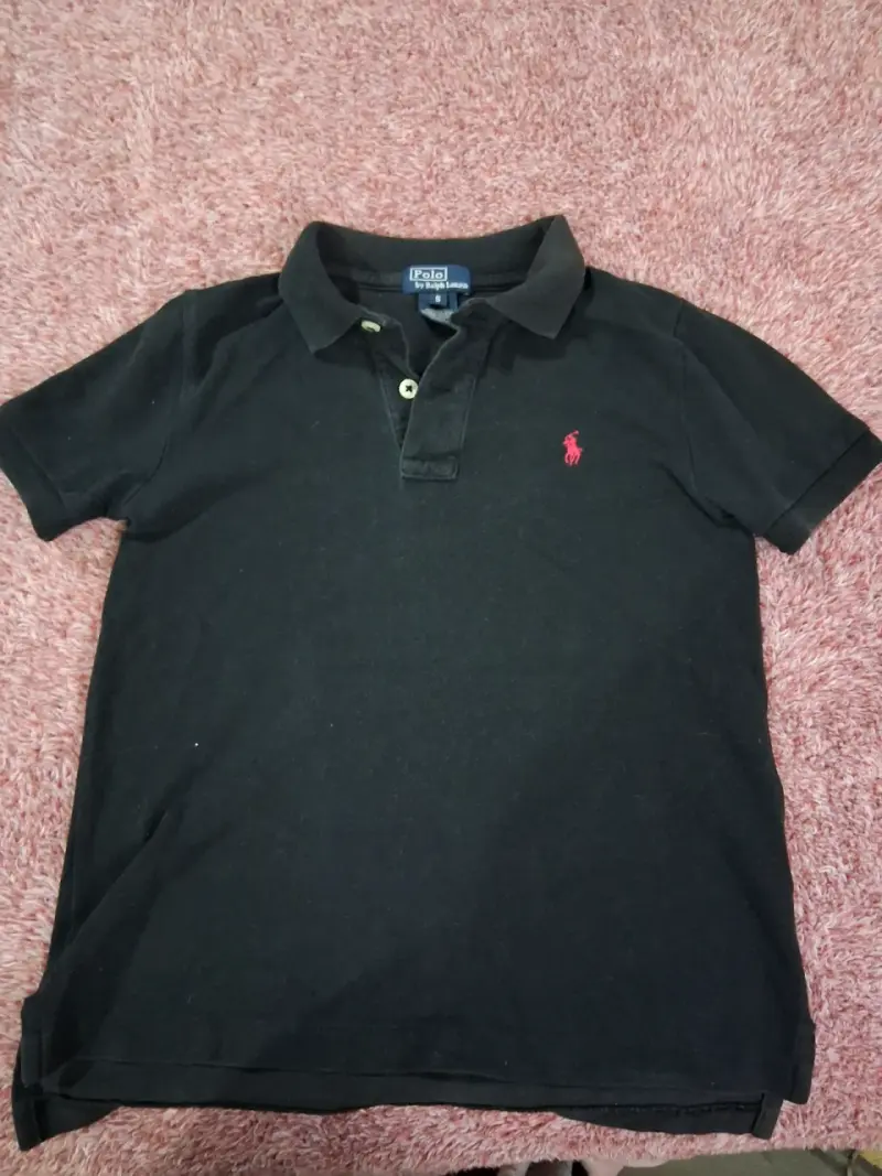 Polera Polo Negra Ralph Lauren para niño