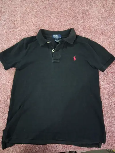 Polera Polo Negra Ralph Lauren para niño - miniatura 1