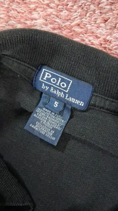 Polera Polo Negra Ralph Lauren para niño - miniatura 2