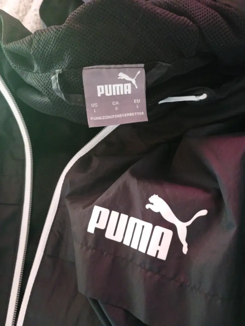 Chaqueta deportiva negra Puma talla L - 1