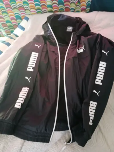 Chaqueta deportiva negra Puma talla L - miniatura 2