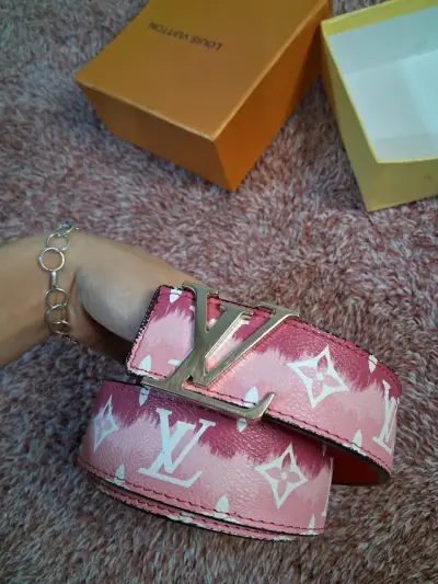 Cinturón Louis Vuitton rosa - miniatura 2