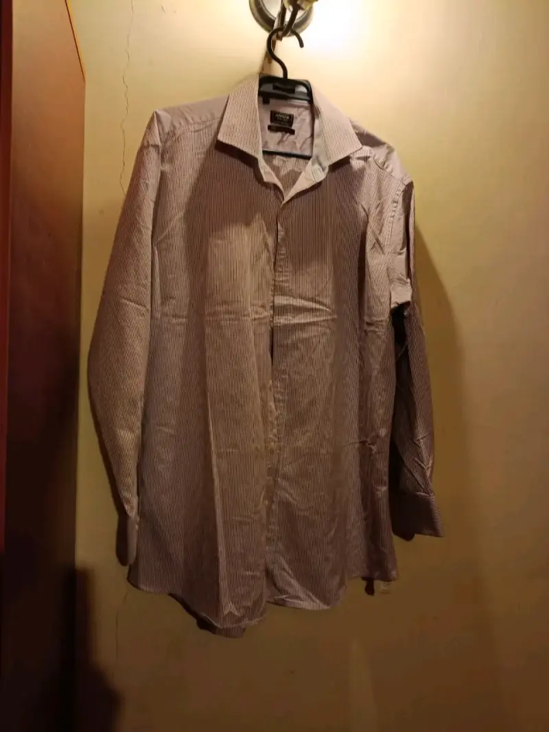 Camisa de vestir a rayas para hombre