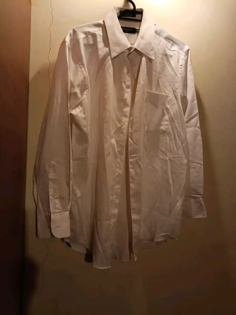 Camisa blanca de vestir para hombre George
