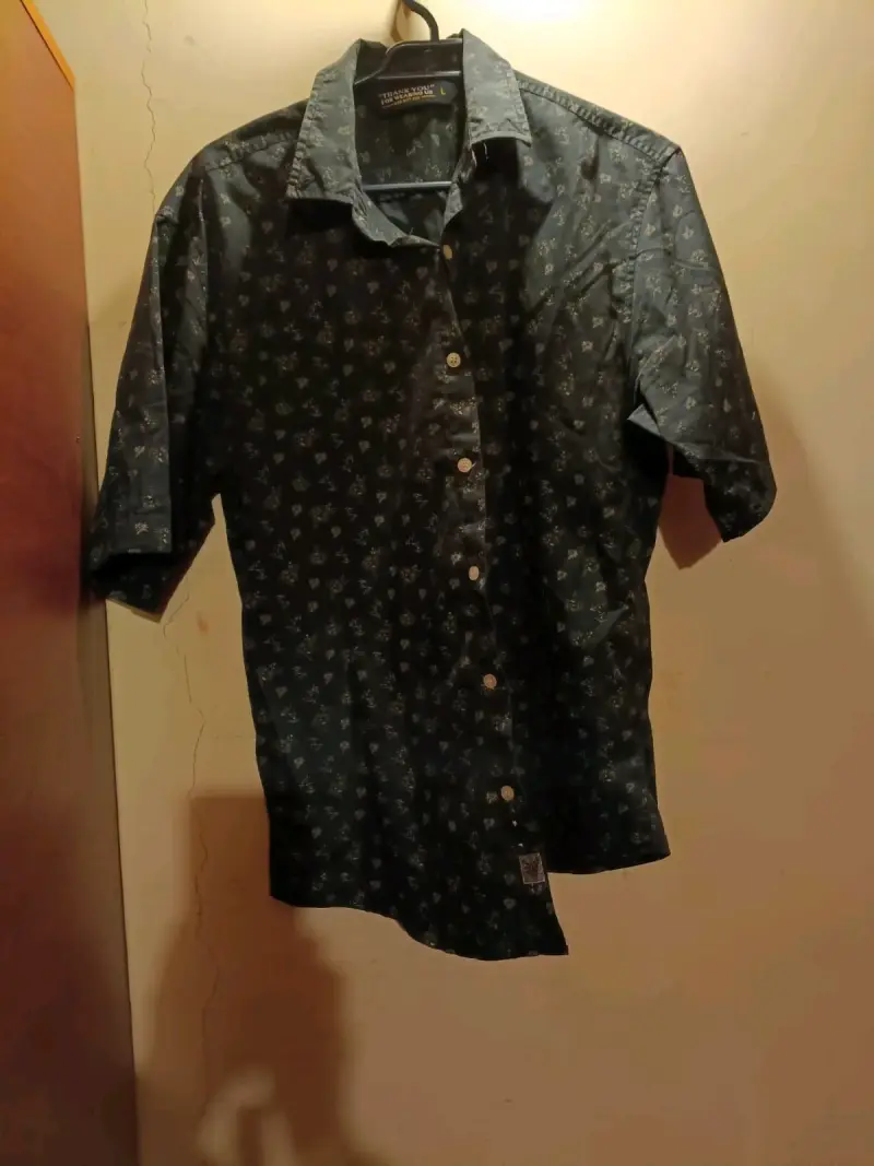 Camisa manga corta estampada para hombre