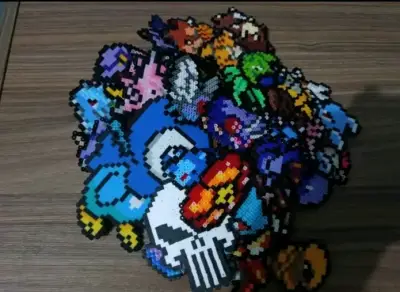 Lote GRANDE de hama beads 2.6mm - miniatura 6