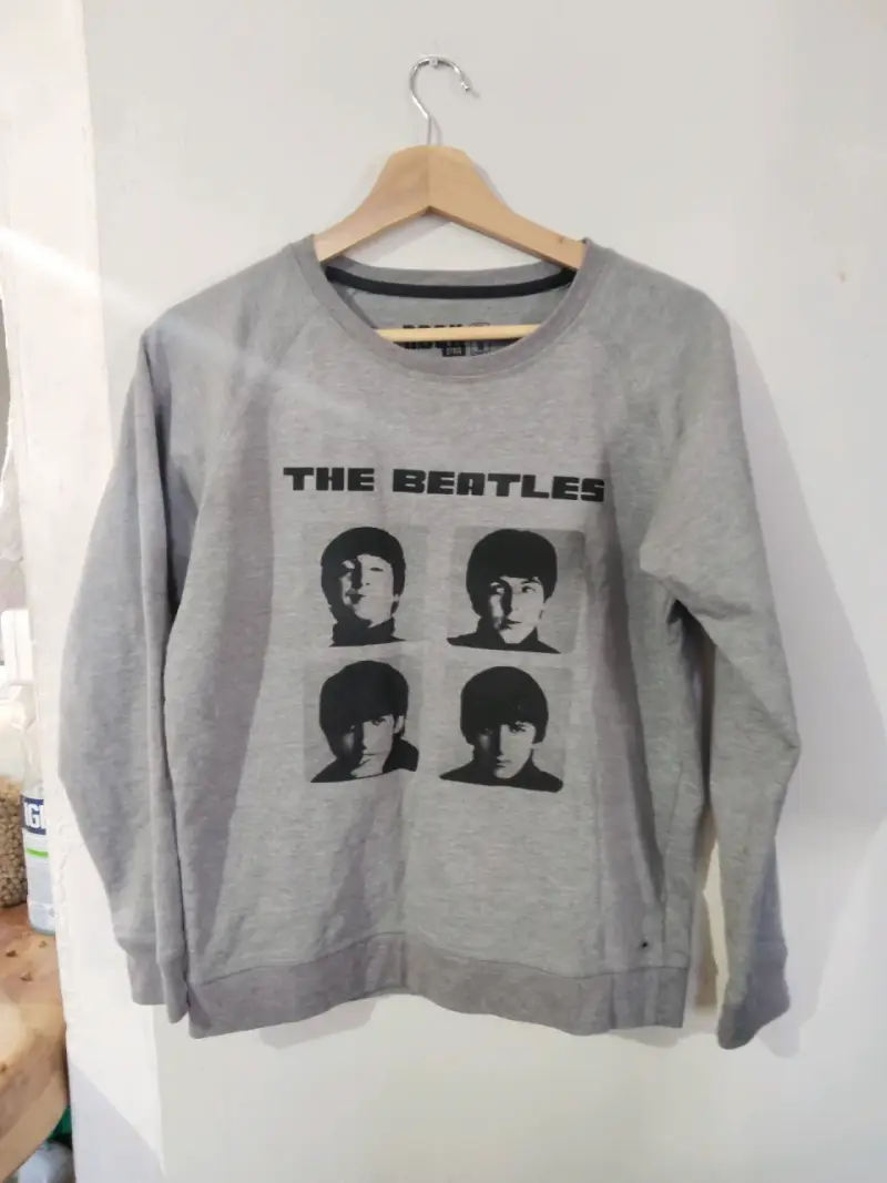 Polerón gris The Beatles Rock Star talla M - 1