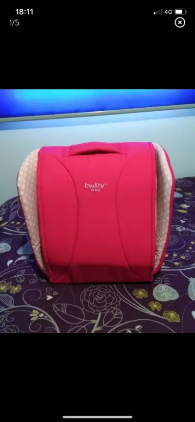 Cambiador de bebé portátil Baby Way rosa - miniatura 1