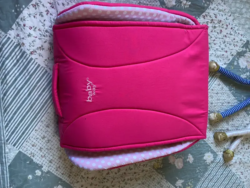 Cambiador de bebé portátil Baby Way rosa - 6