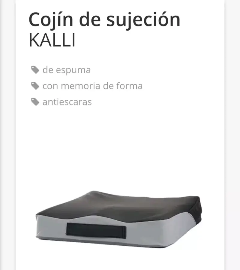 Cojín de sujeción Kalli antiescaras memori - 1