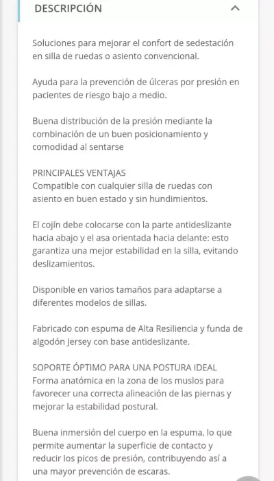 Cojín de sujeción Kalli antiescaras memori - miniatura 2