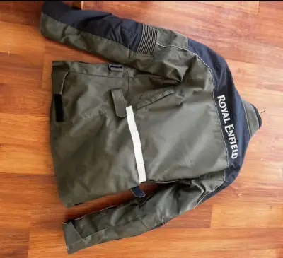 Chaqueta de moto Royal Enfield verde y negra - miniatura 2