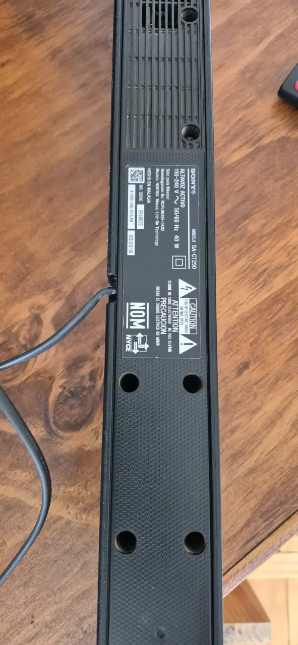 Barra de sonido Sony con subwoofer - 6