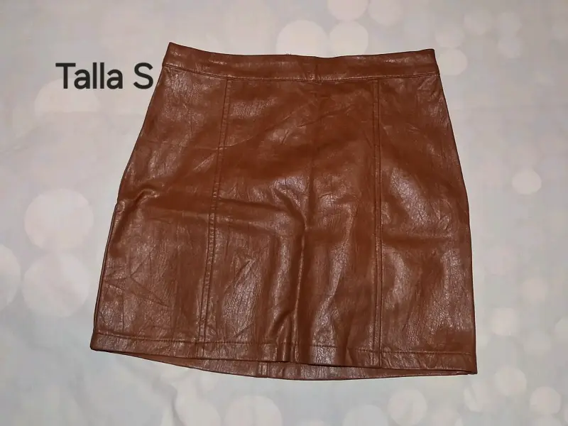 Faldas eco cuero en varios color - 1