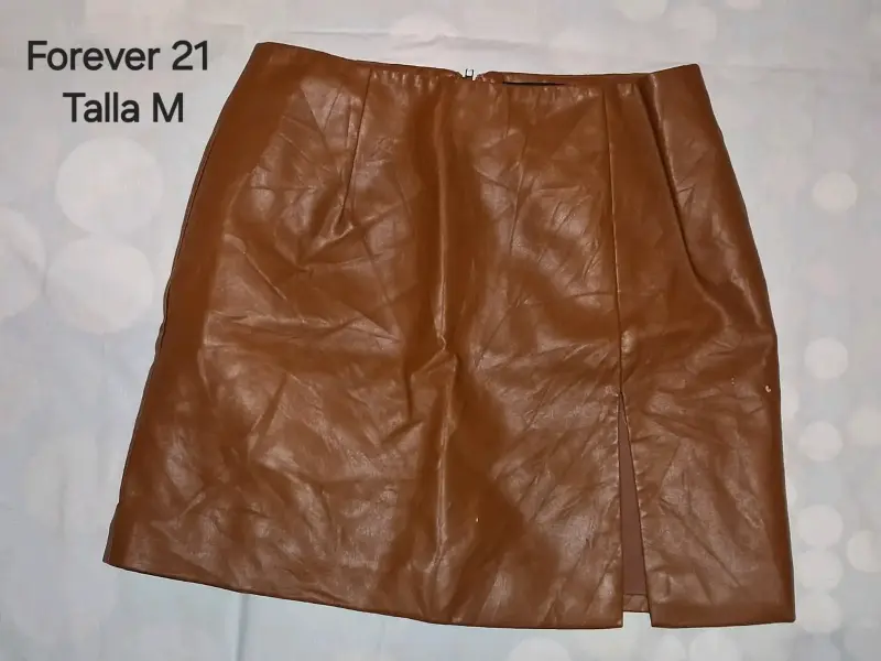 Faldas eco cuero en varios color - 2