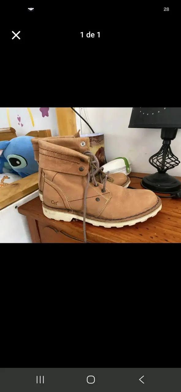 Botas de cuero marrón Cat para mujer
