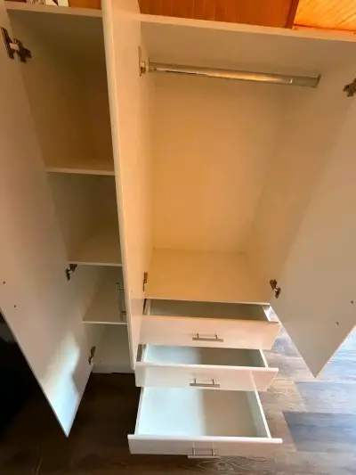 Armario de Madera Blanco con Cajones - miniatura 3