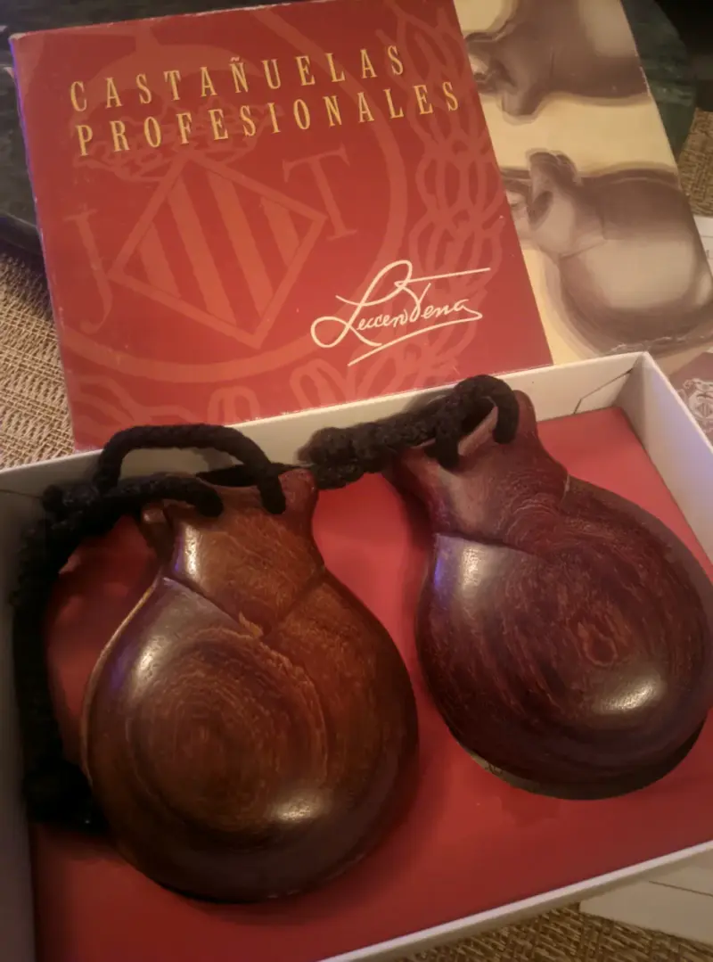 Castañuelas Profesionales de Palo de Rosa - 1