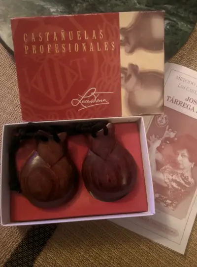 Castañuelas Profesionales de Palo de Rosa - miniatura 2
